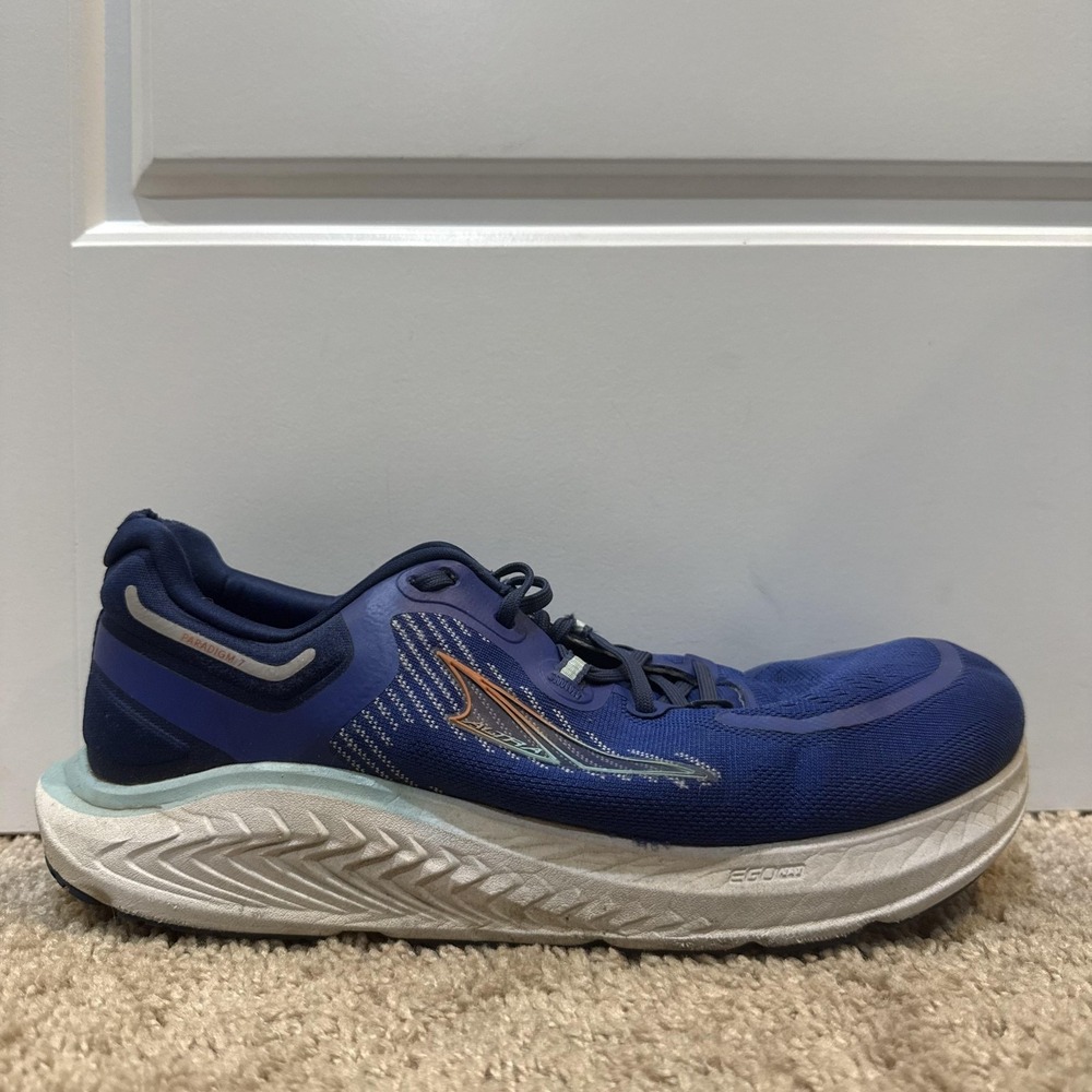 Altra Paradigm 7 Shoes Mens Size 9 Wide Blue Road Running Sneakers AL0A82CE440